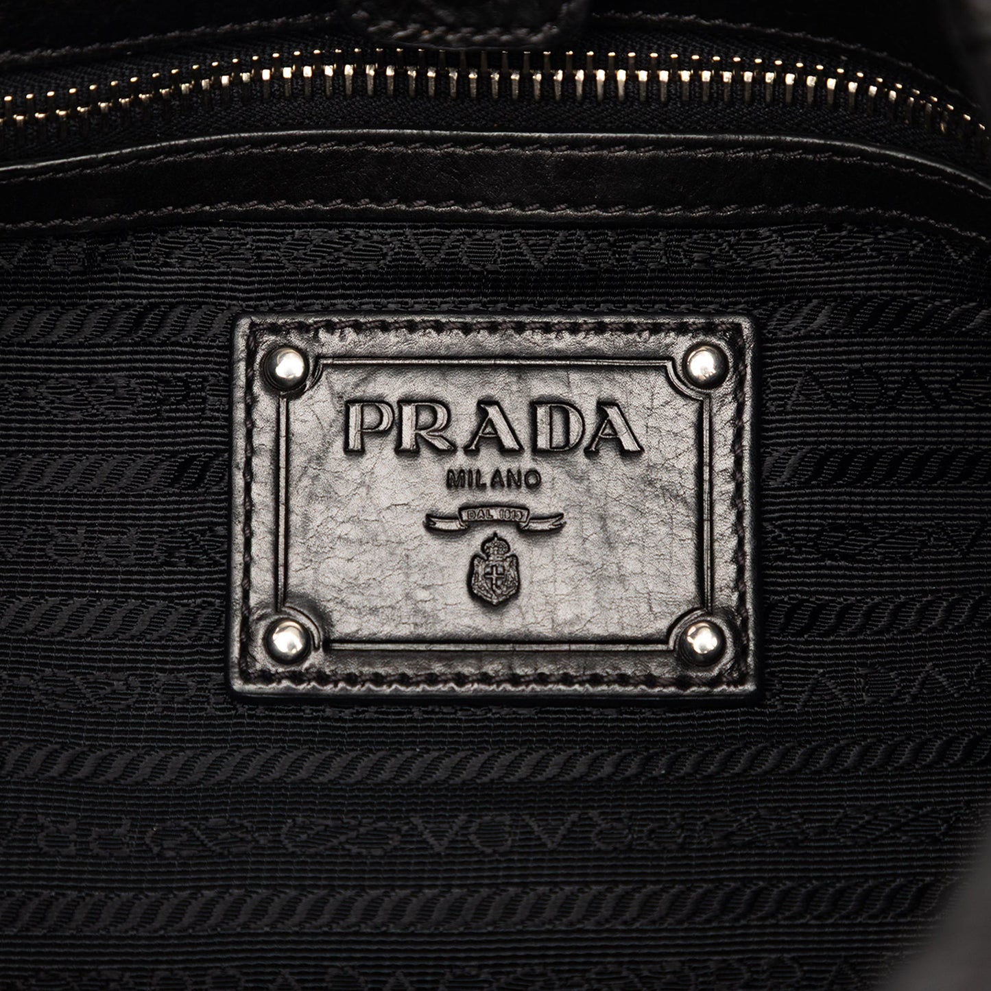 Prada Nappa Mordore Ruffle Hobo