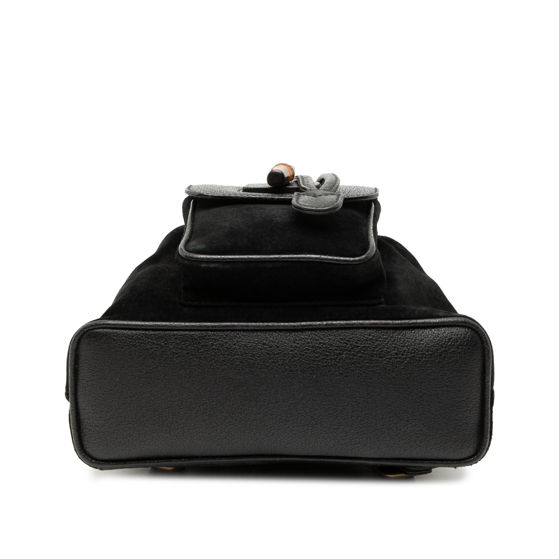 Gucci Suede Bamboo Backpack