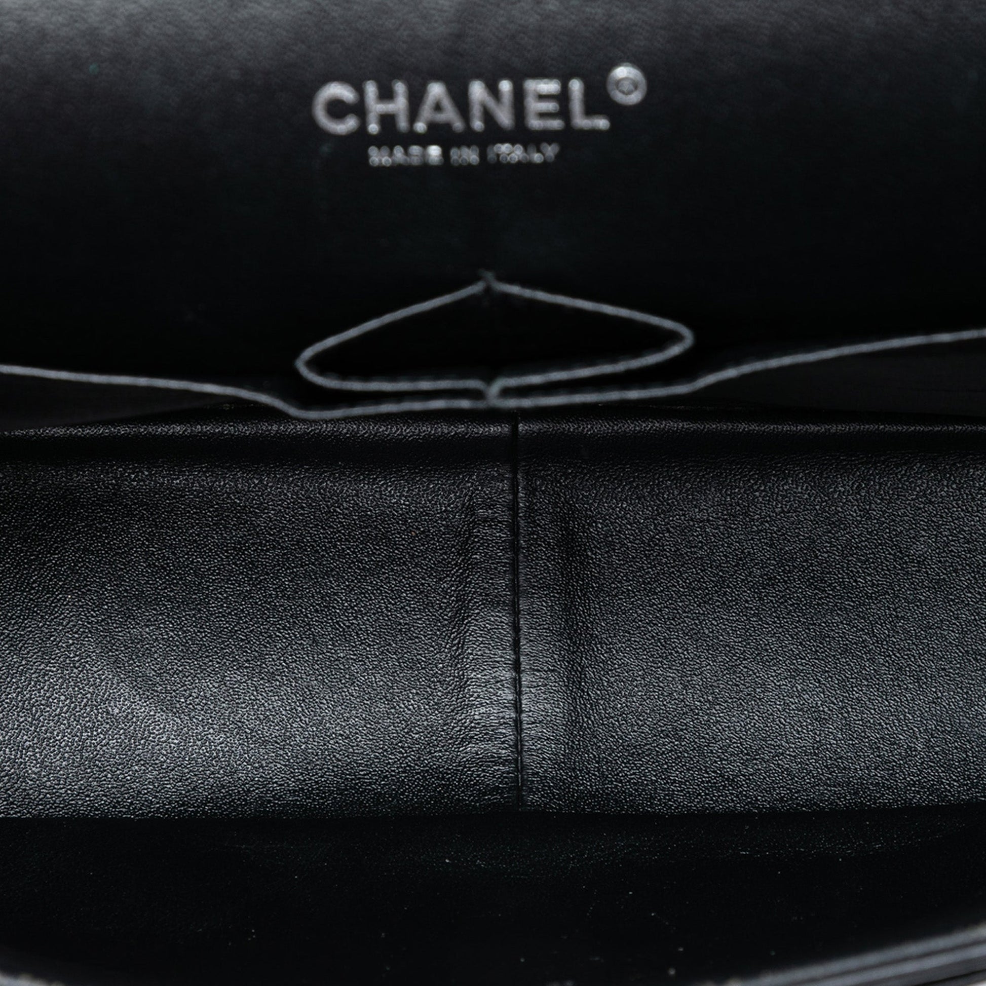 Jumbo Classic Chevron Lambskin So Black Double Flap