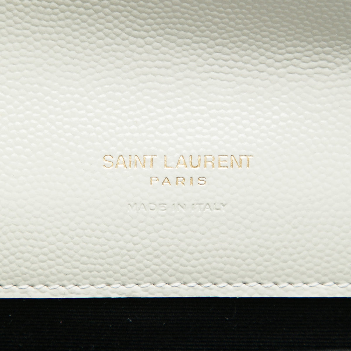 Saint Laurent Grain De Poudre Triquilt Monogram Envelope Clutch