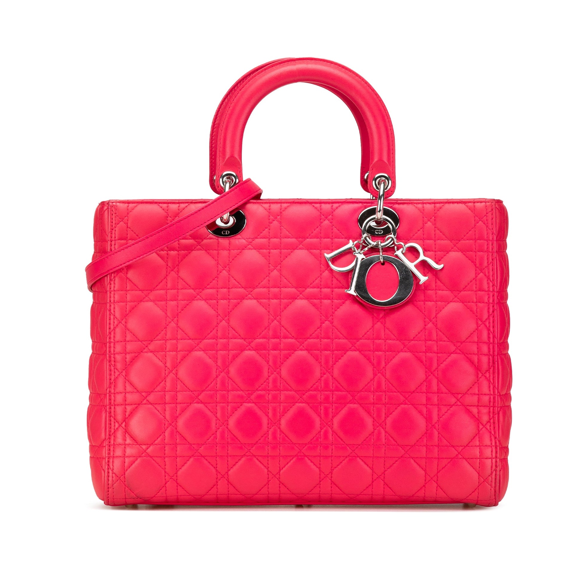 Dior Large Lambskin Cannage Lady Dior