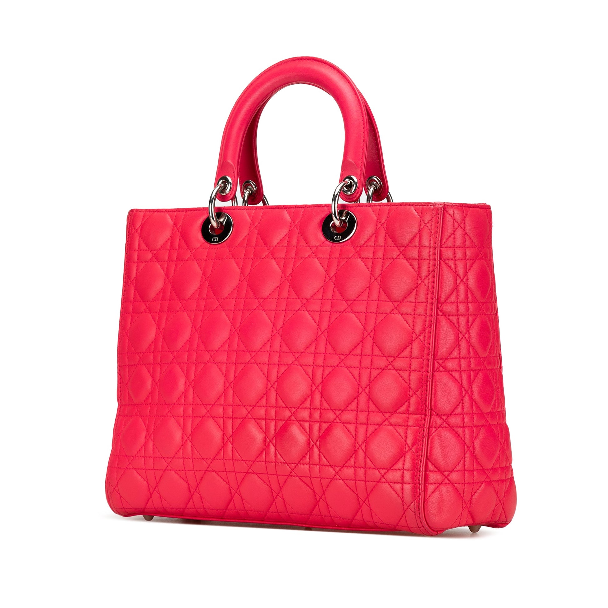 Dior Large Lambskin Cannage Lady Dior