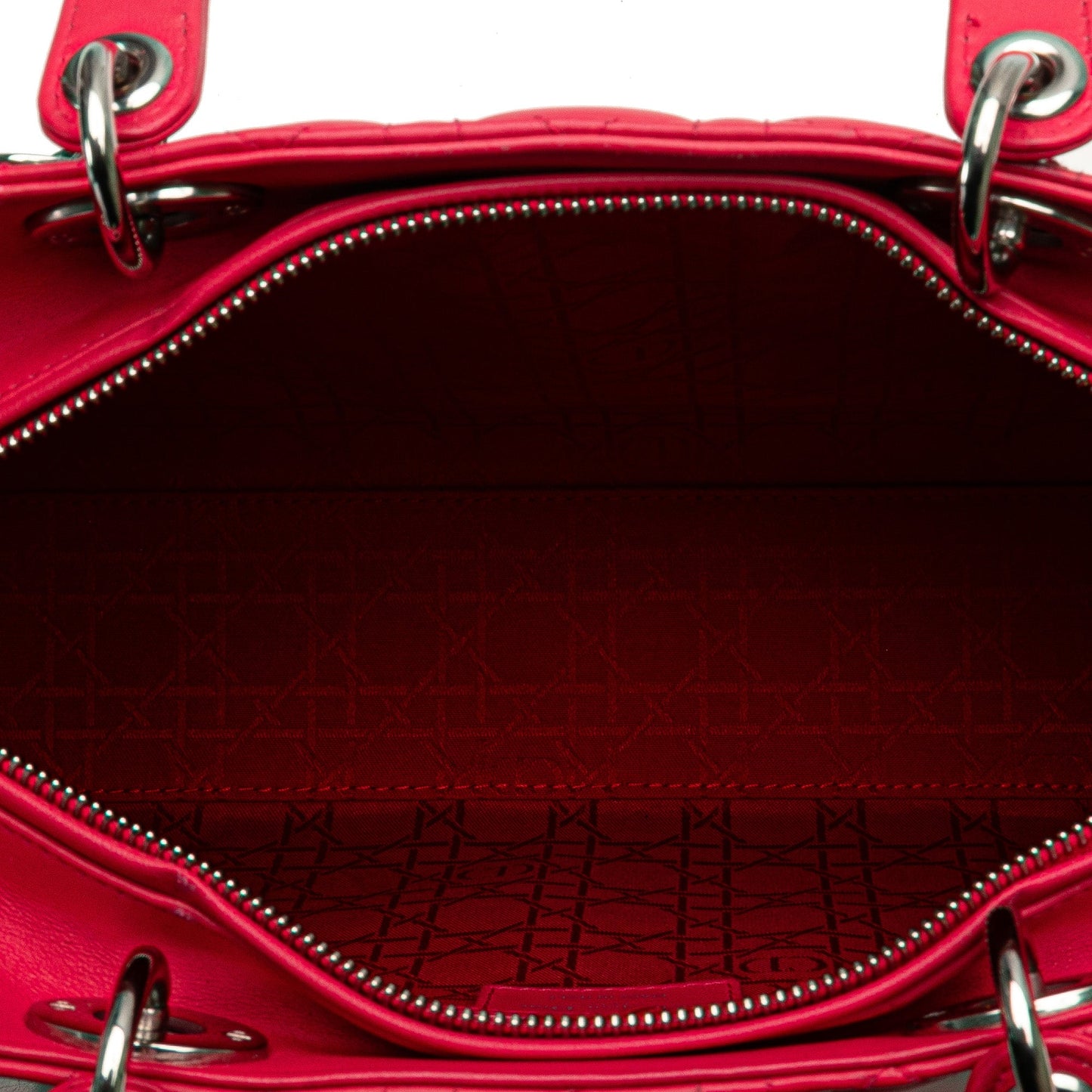 Dior Large Lambskin Cannage Lady Dior
