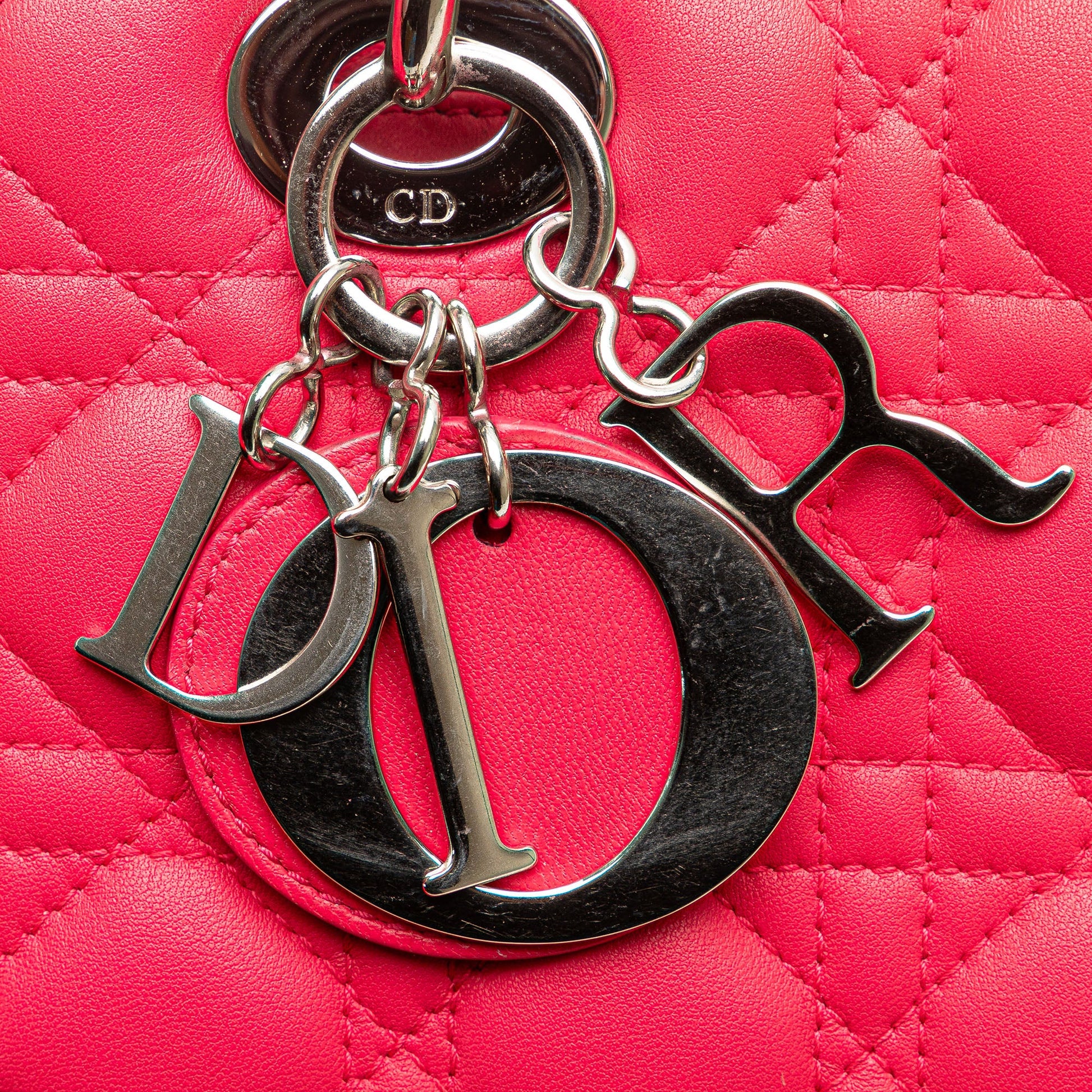 Dior Large Lambskin Cannage Lady Dior