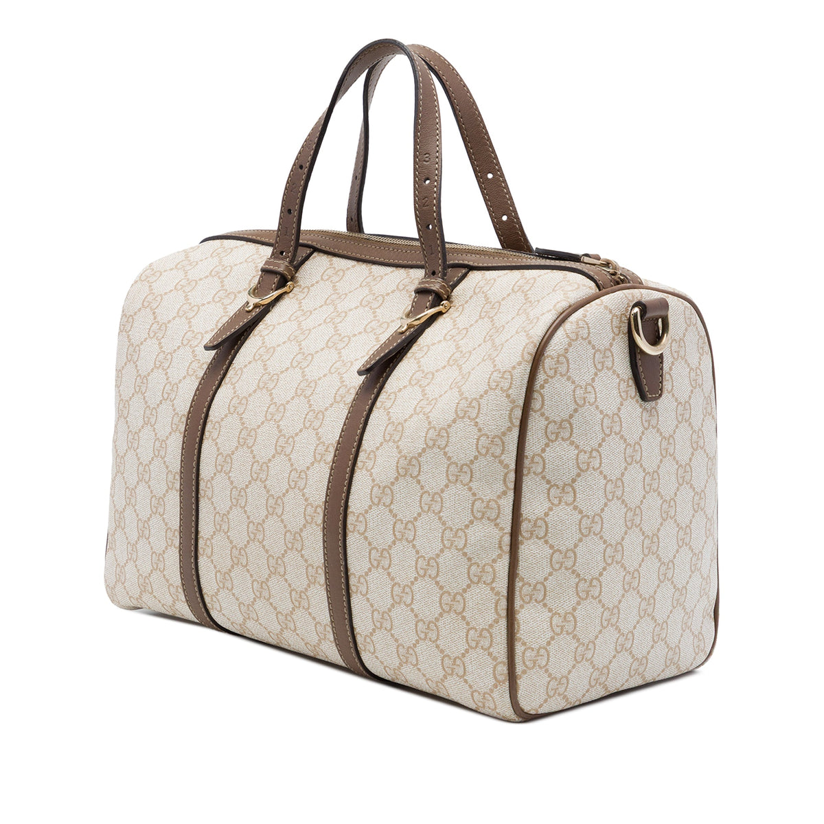 Gucci Medium GG Supreme Nice Boston Bag — Beige