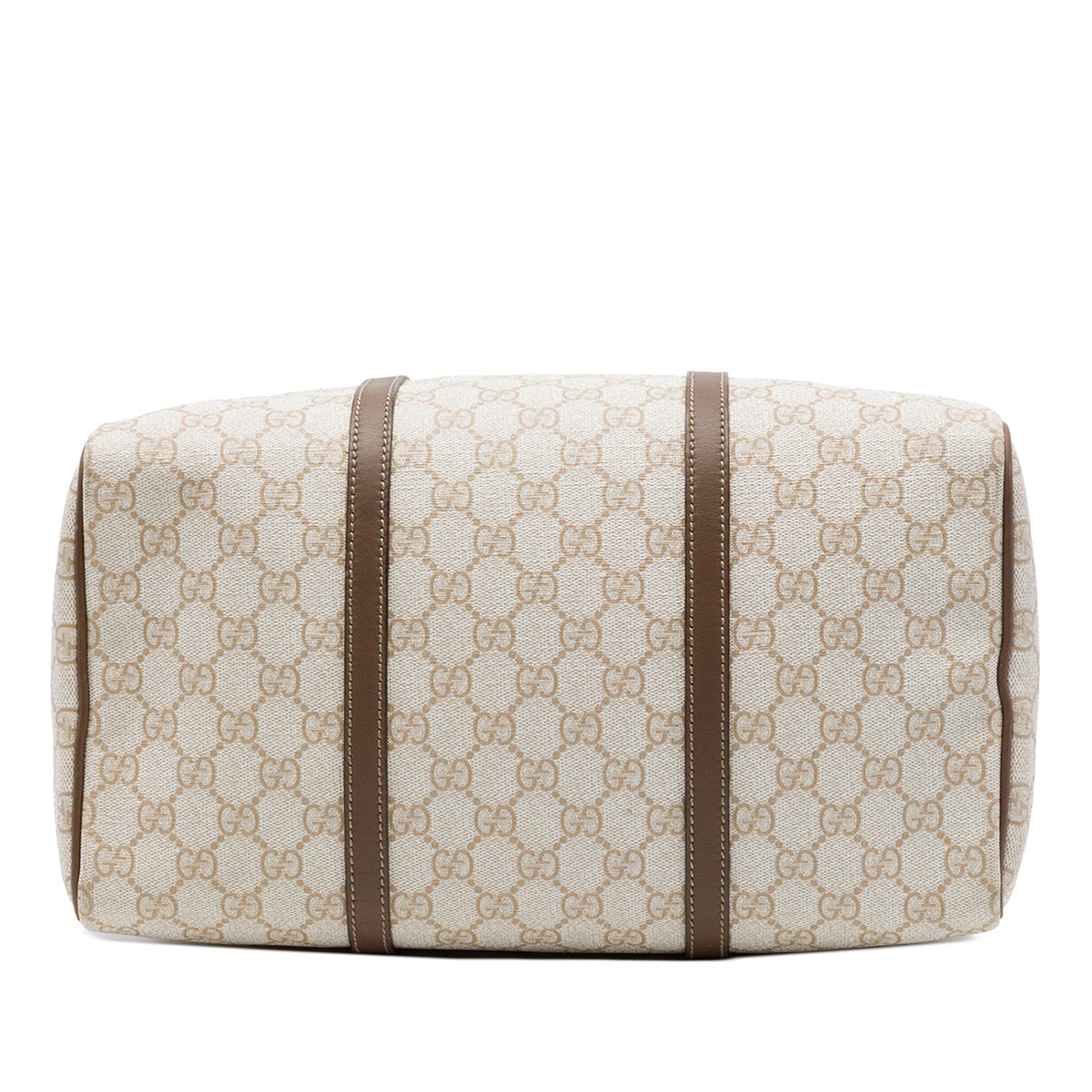 Gucci Medium GG Supreme Nice Boston Bag — Beige