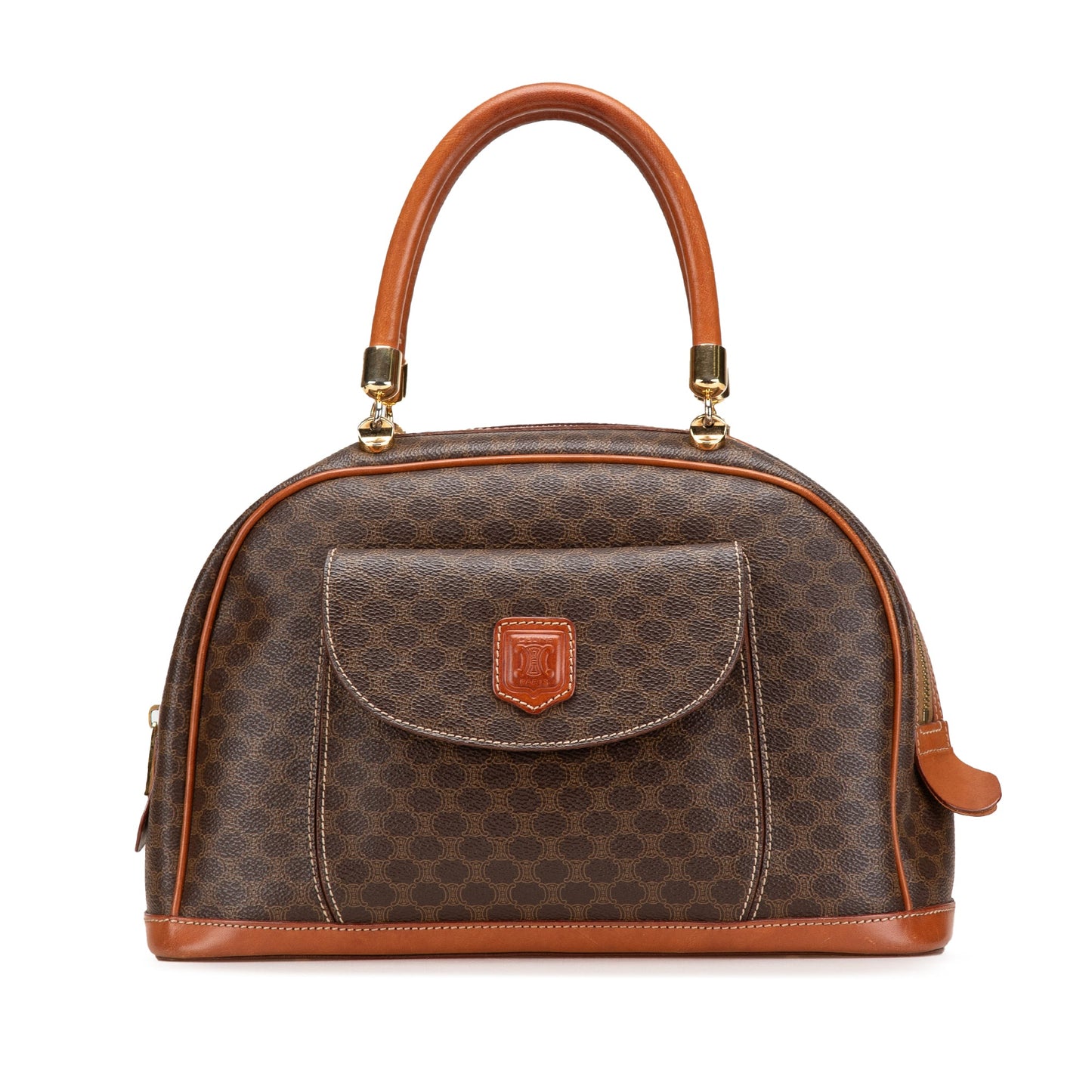 Celine Macadam Coated Canvas Handbag