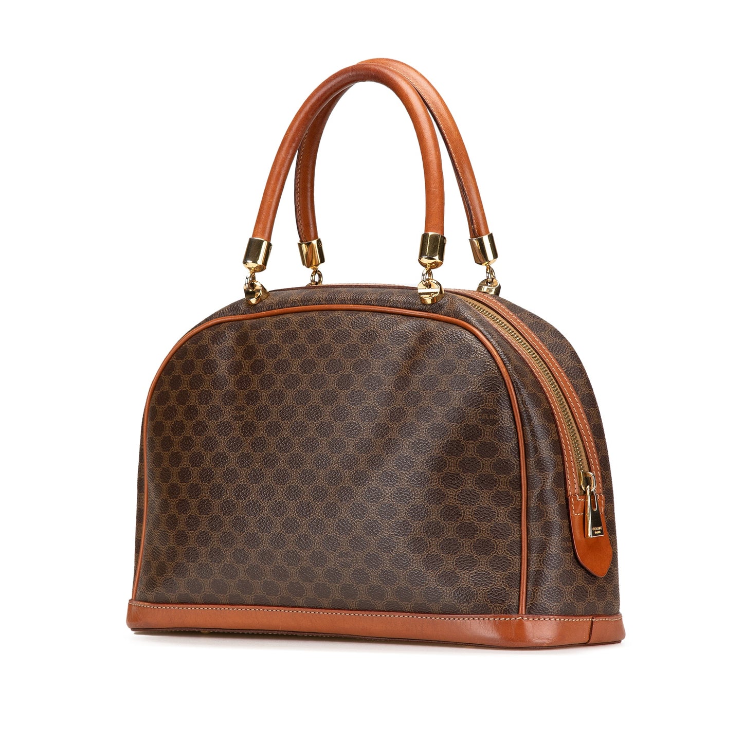 Celine Macadam Coated Canvas Handbag