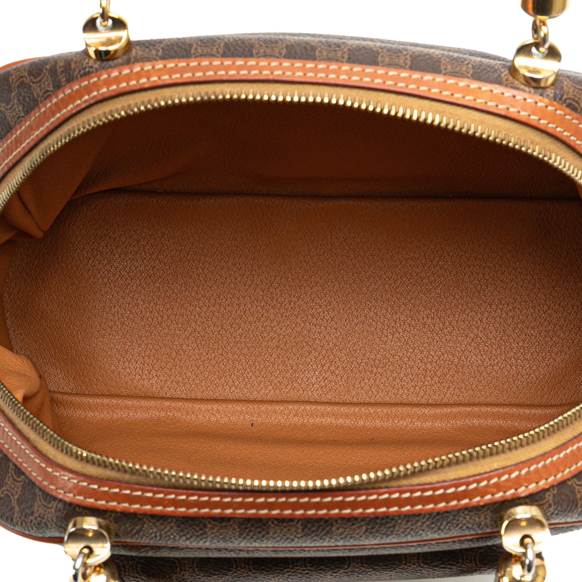 Celine Macadam Coated Canvas Handbag
