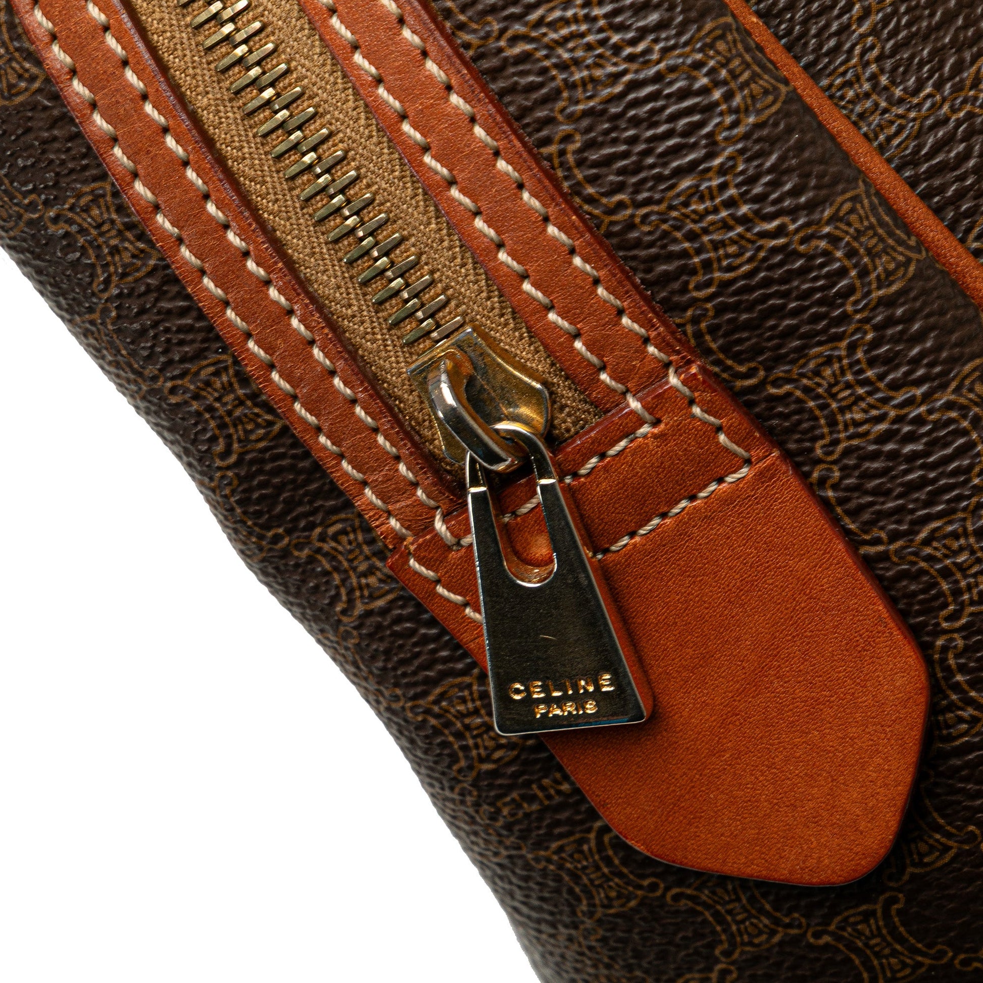 Celine Macadam Coated Canvas Handbag