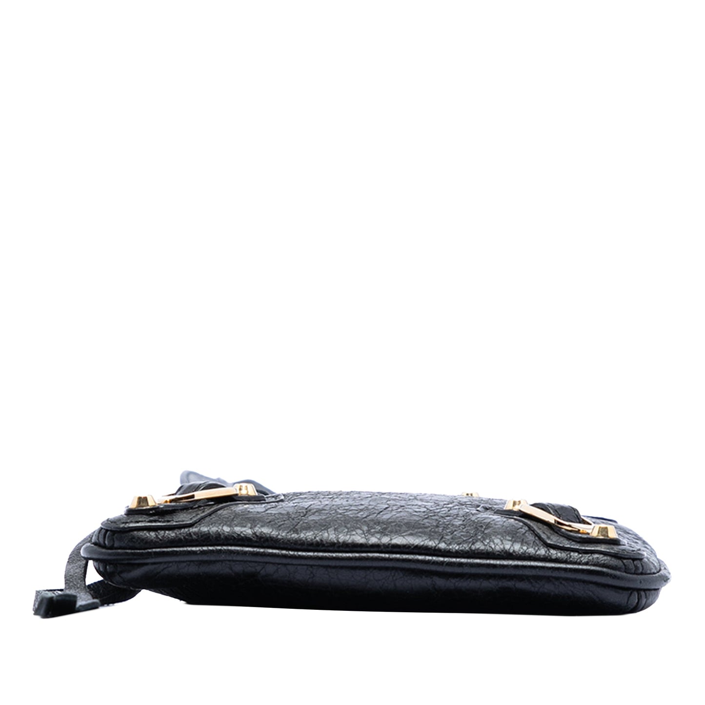 Balenciaga Lambskin Motocross Classic Phone Holder Bag