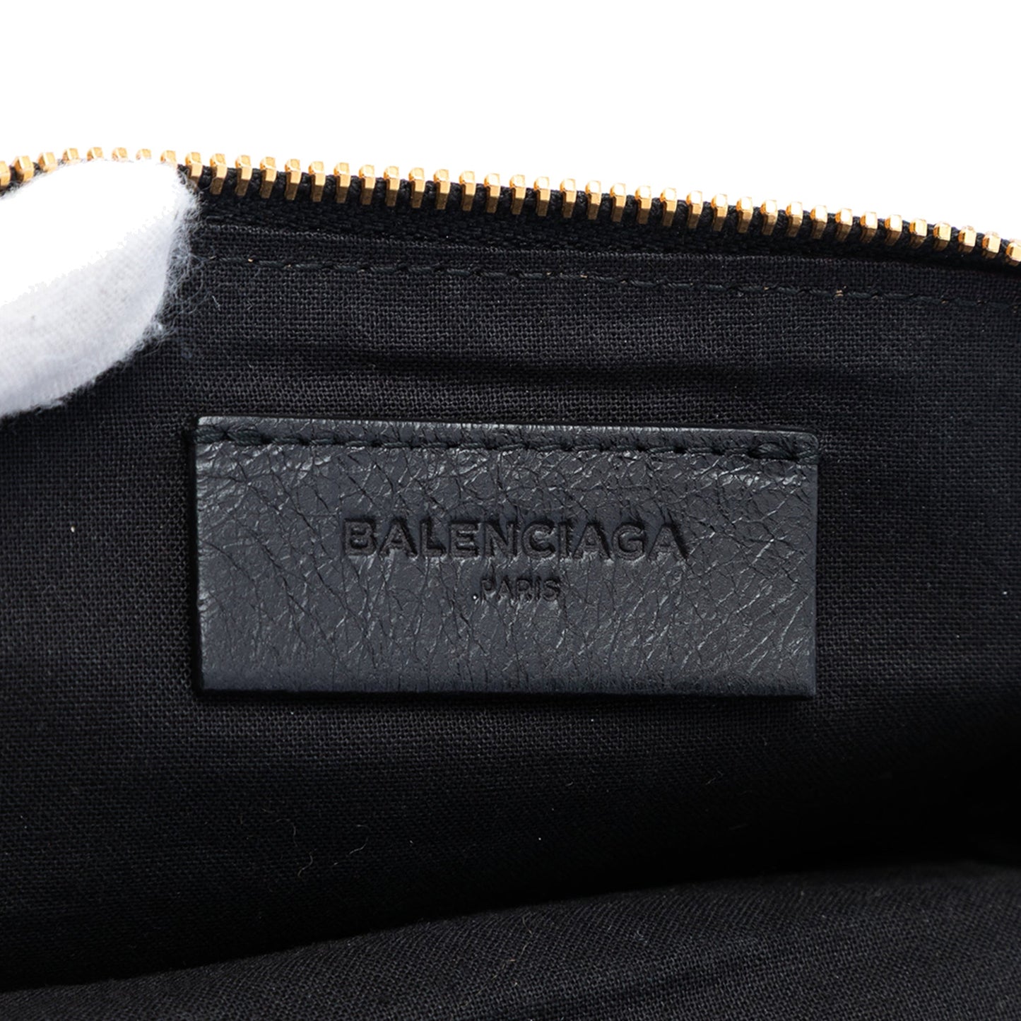 Balenciaga Lambskin Motocross Classic Phone Holder Bag