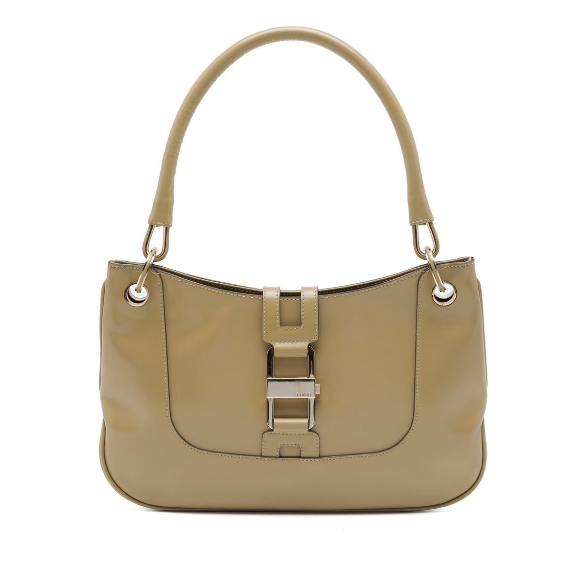 Gucci Smooth Calfskin Jackie Shoulder Bag — Brown
