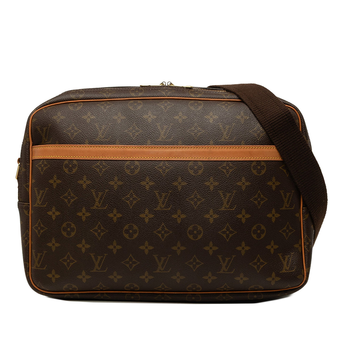 Louis Vuitton Monogram Reporter GM — Brown