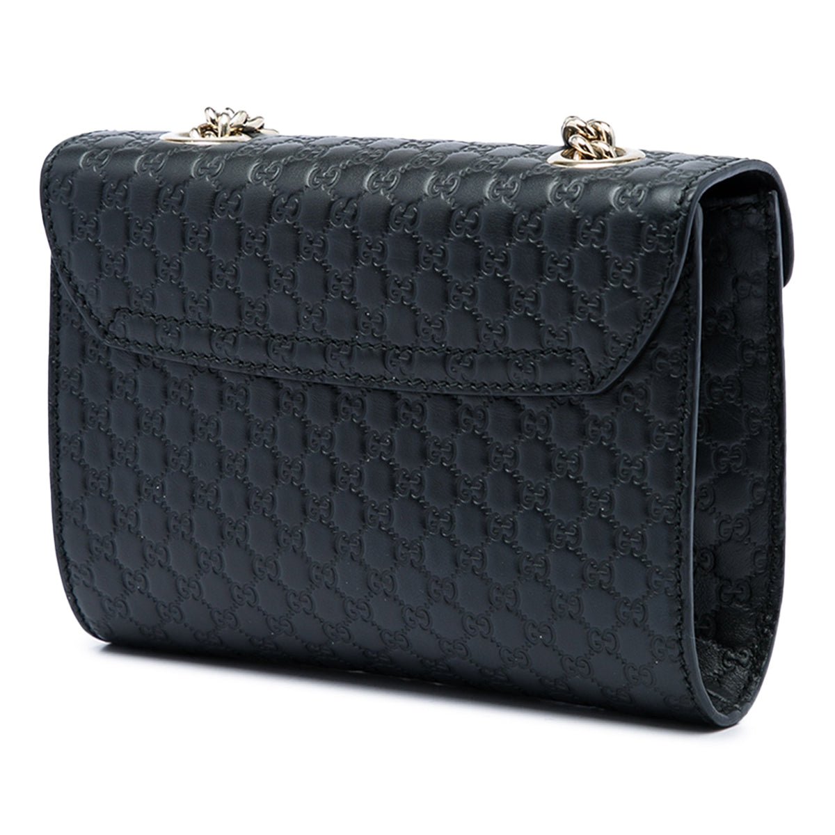 Gucci Mini Microguccissima Emily Crossbody — Black
