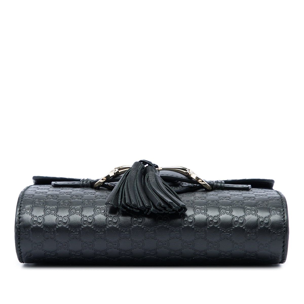 Gucci Mini Microguccissima Emily Crossbody — Black