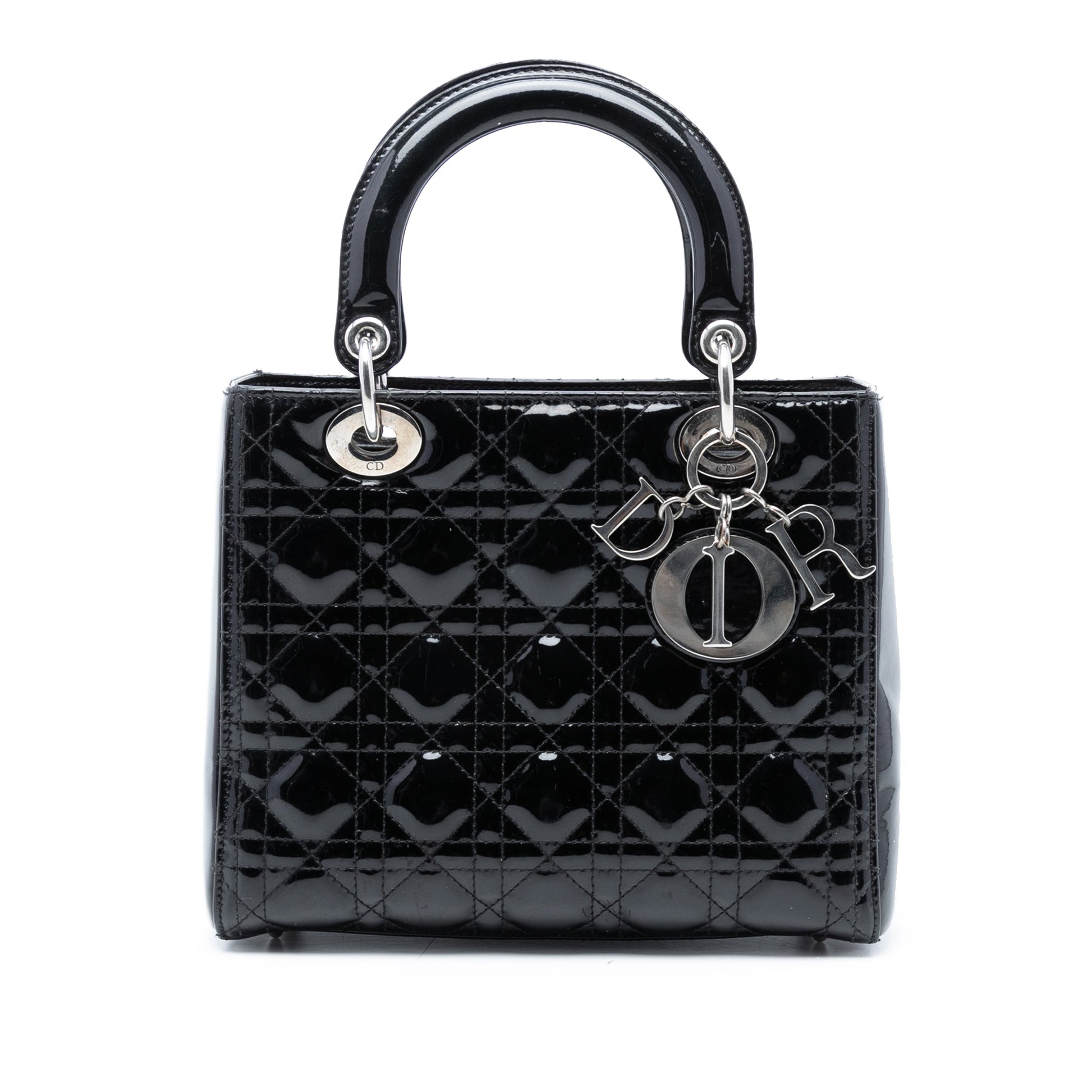Dior Medium Patent Cannage Lady Dior