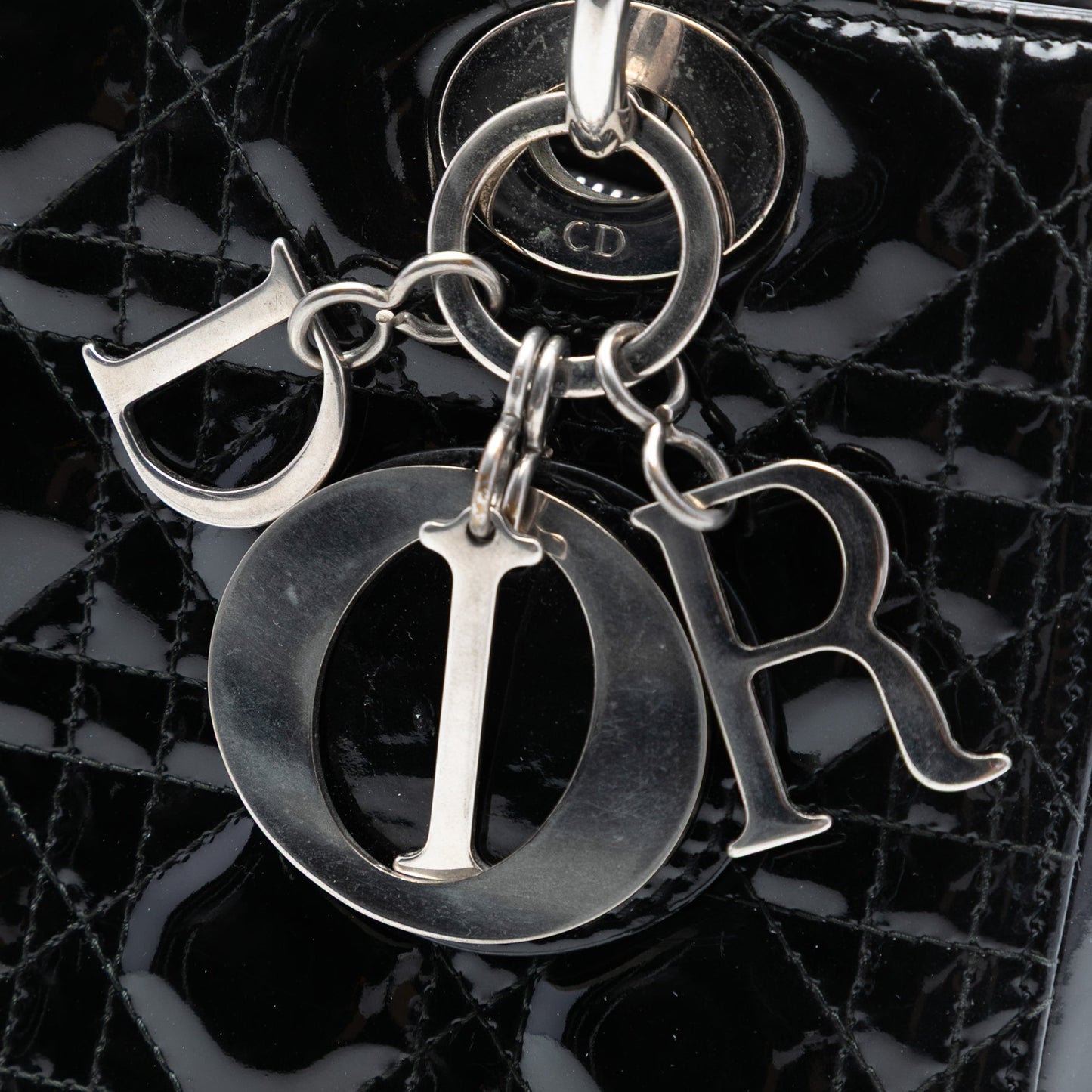 Dior Medium Patent Cannage Lady Dior