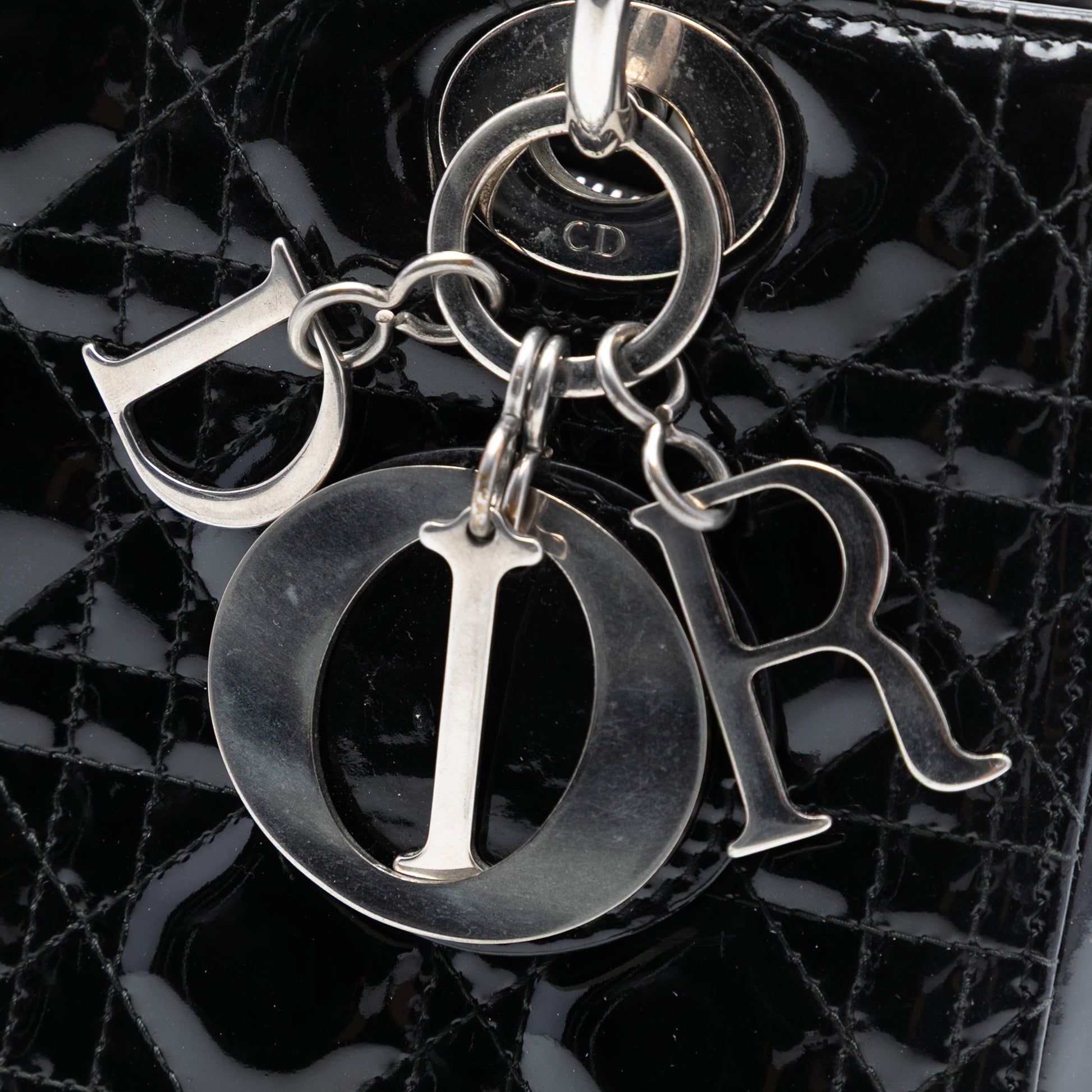 Dior Medium Patent Cannage Lady Dior