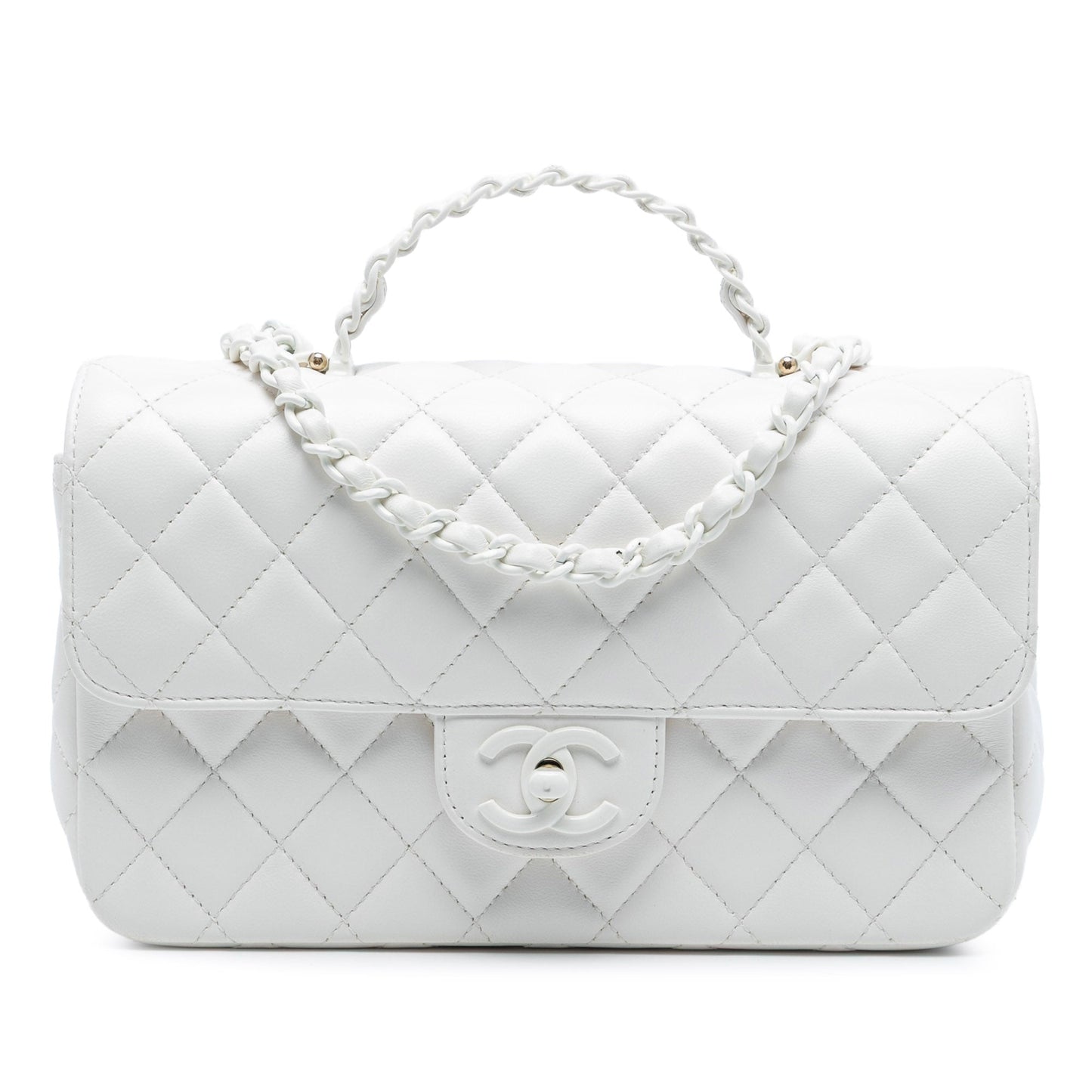 Chanel Mini Quilted Lambskin Coco Top Handle Bag
