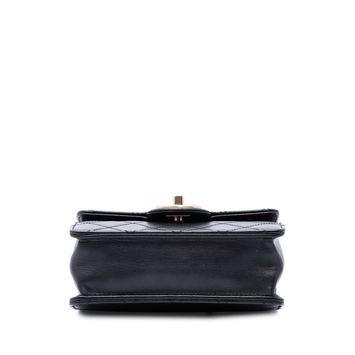 Chanel Small Quilted Lambskin Chic Pearls Flap — Black