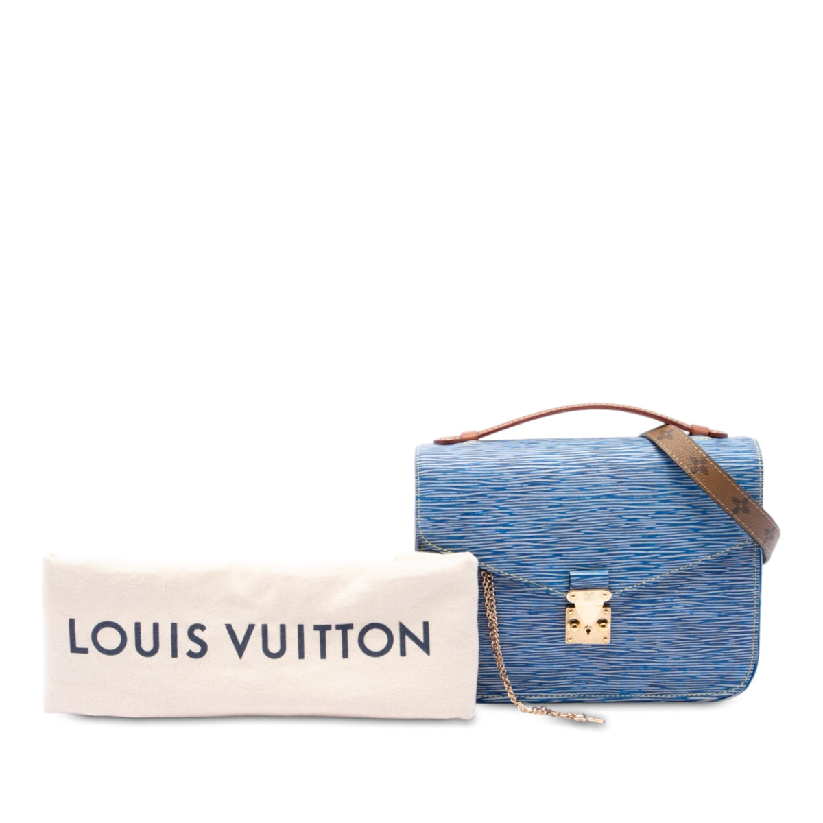 Louis Vuitton Epi Denim and Reverse Monogram Pochette Metis