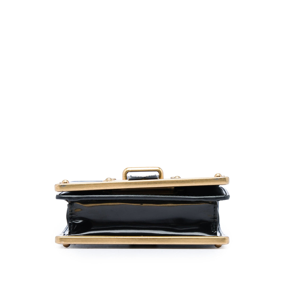 Prada Micro Spazzolato Cahier Crossbody — Black