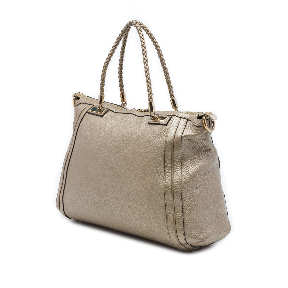 Gucci Metallic Calfskin Bella Convertible Tote