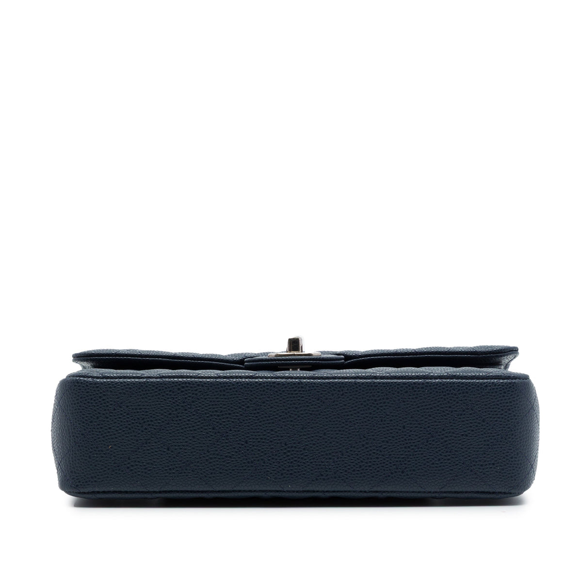 Chanel Medium Classic Caviar Double Flap — Blue