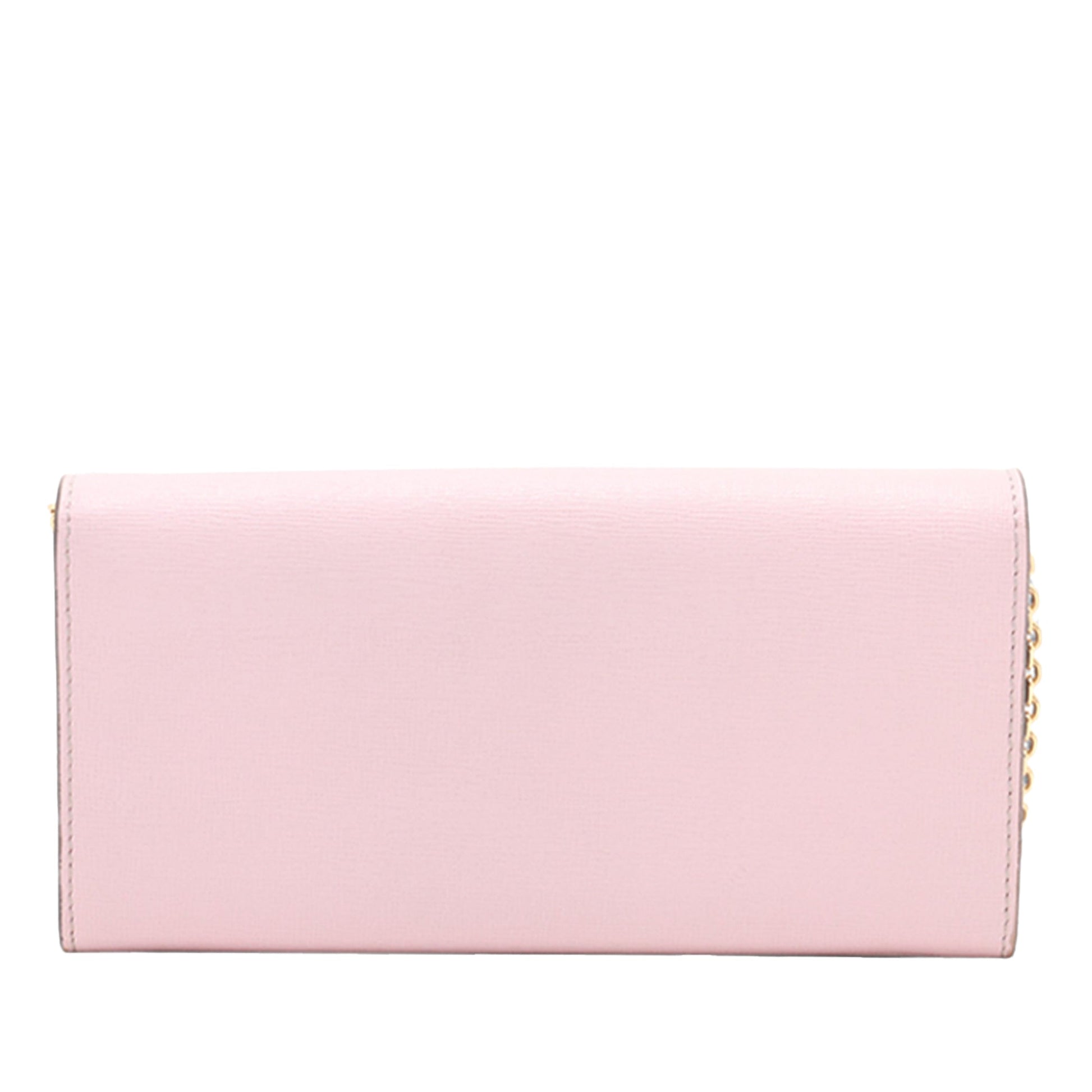 Fendi Studded Leather Monster Eyes Tube Wallet On Chain