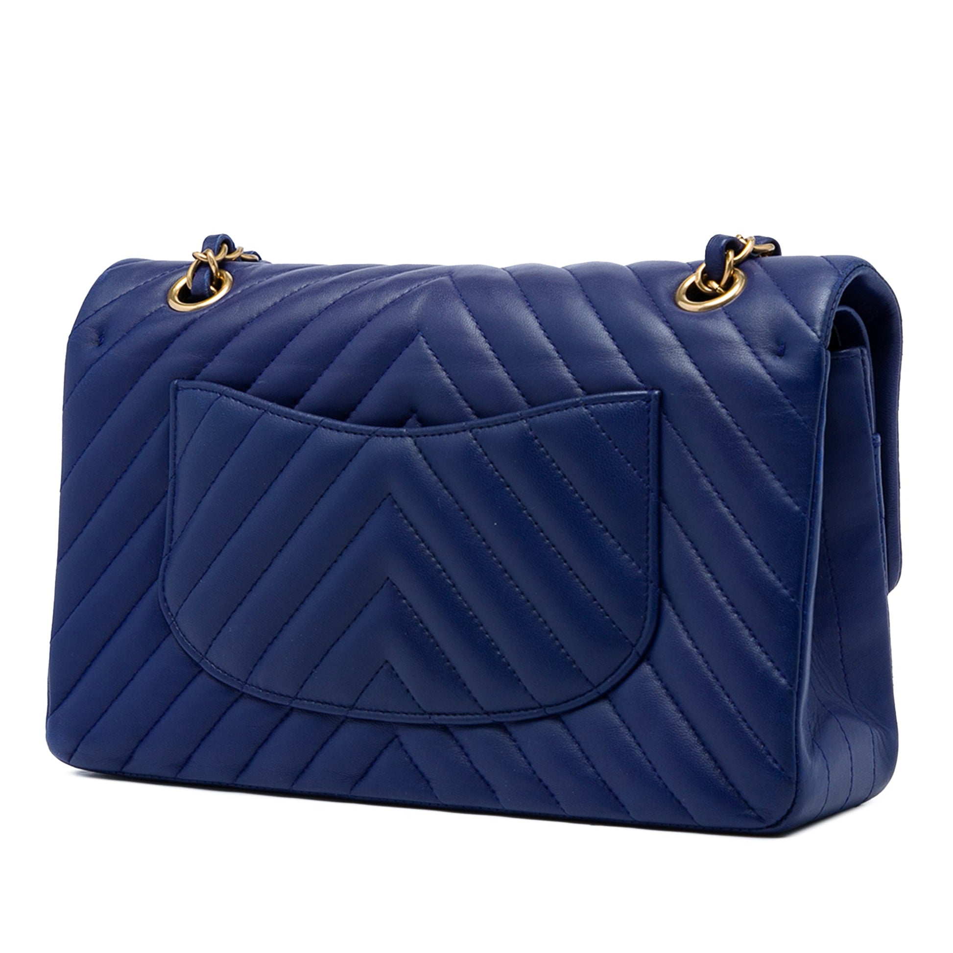 Chanel Medium Classic Chevron Lambskin Double Flap