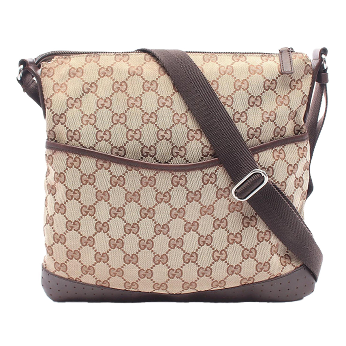 Gucci GG Canvas Crossbody — Beige