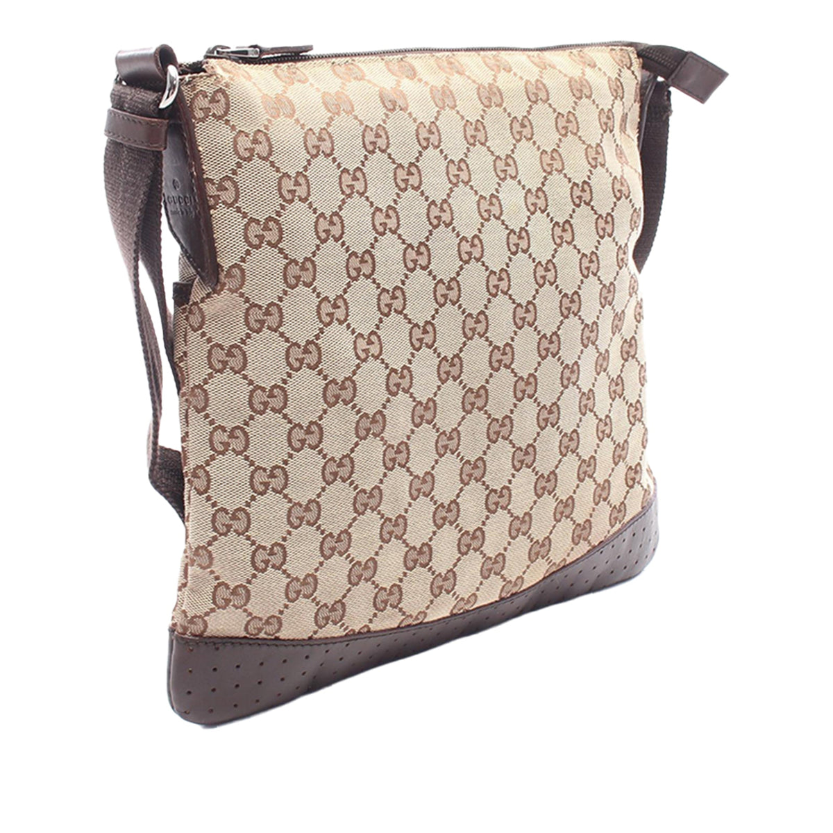 Gucci GG Canvas Crossbody — Beige
