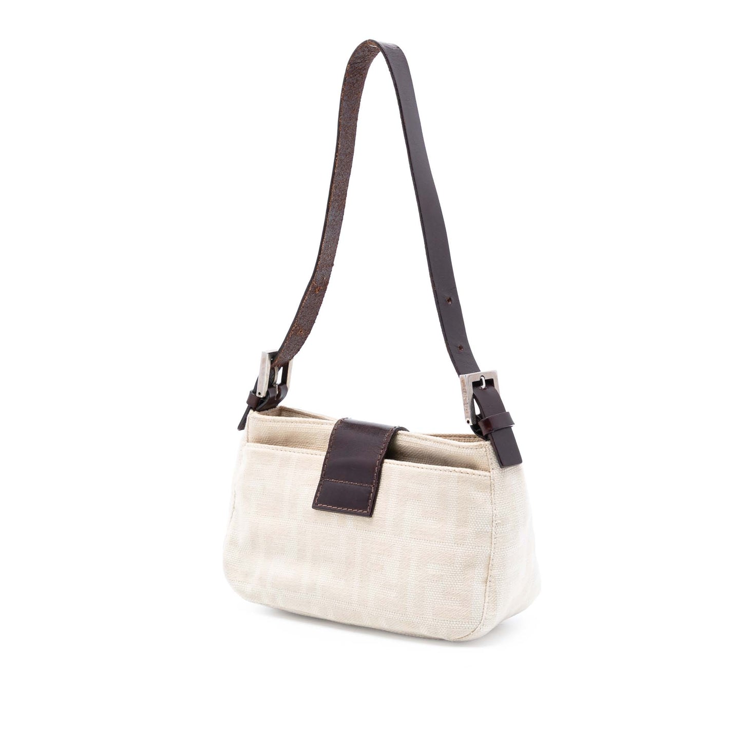 Fendi Zucca Canvas Shoulder Bag
