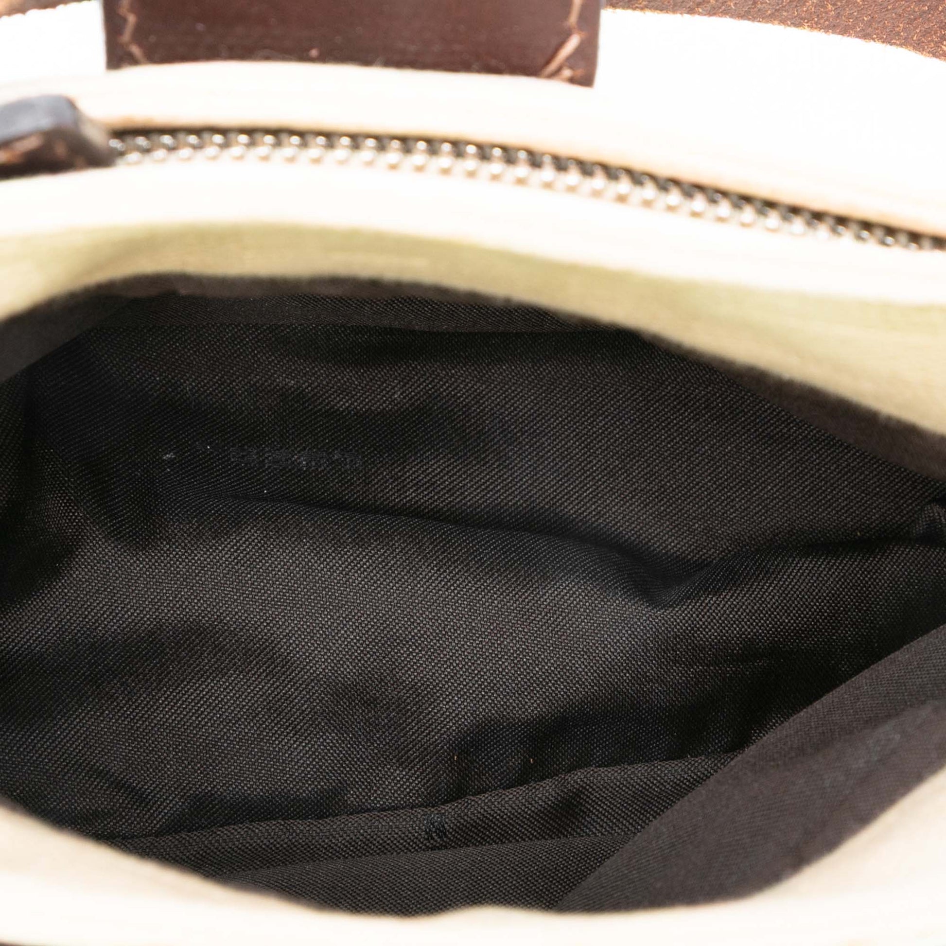 Fendi Zucca Canvas Shoulder Bag