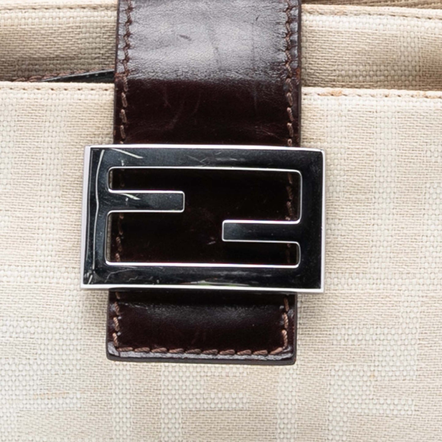 Fendi Zucca Canvas Shoulder Bag