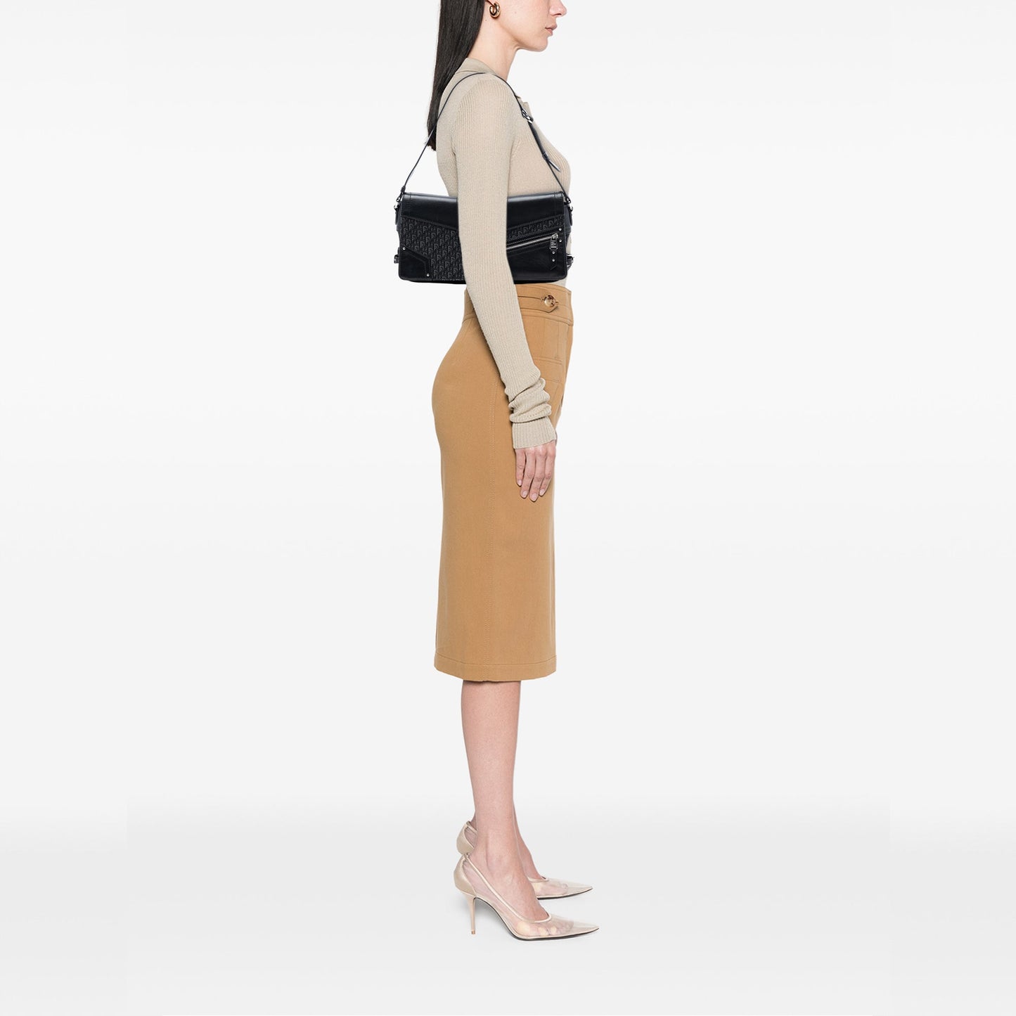 Diorissimo Trotter Canvas Street Chic Shoulder Bag