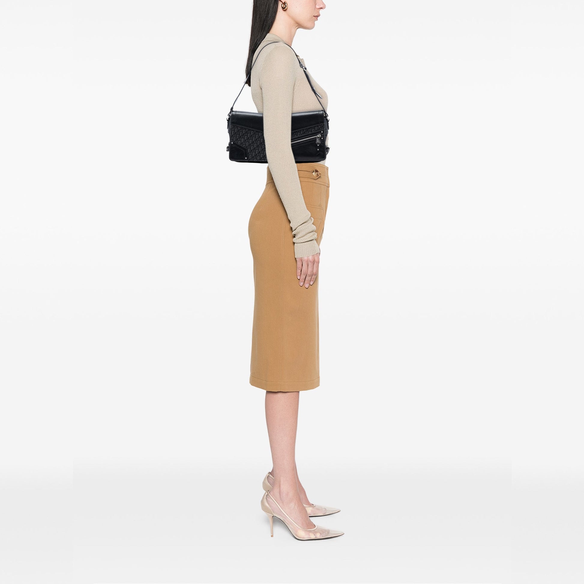 Diorissimo Trotter Canvas Street Chic Shoulder Bag