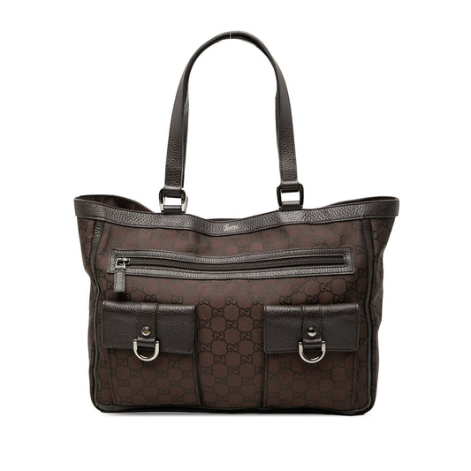 Gucci GG Nylon Abbey D Ring Pocket Tote