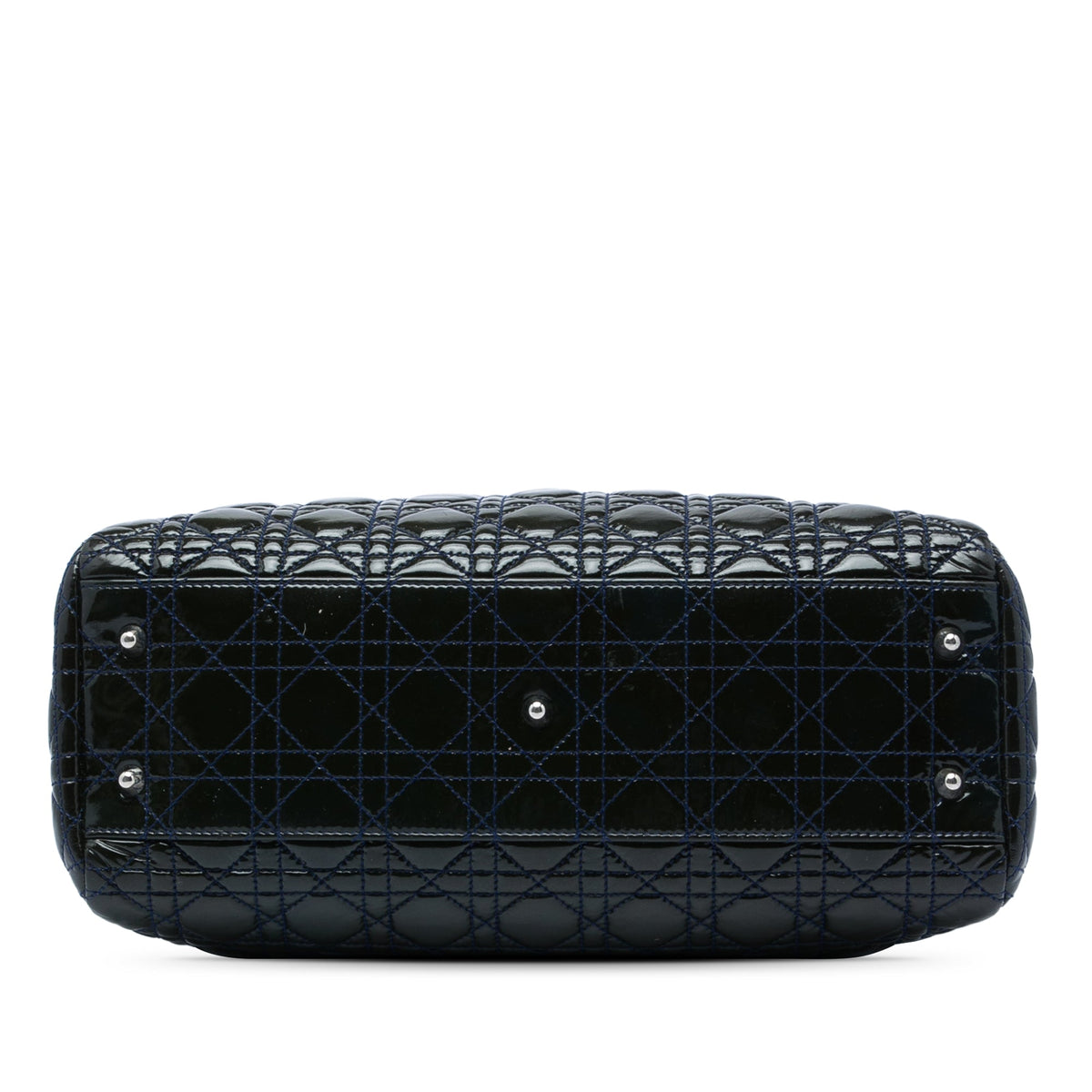 Dior Large Patent Cannage Lady Dior Soft Shopping Tote