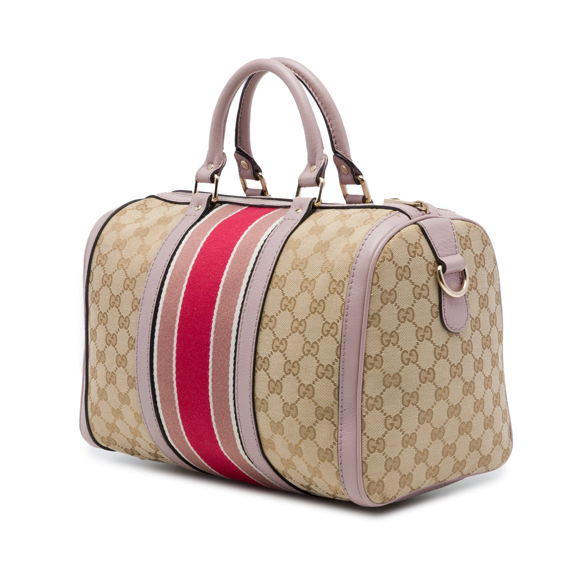 Gucci Medium GG Canvas Web Joy Boston Bag