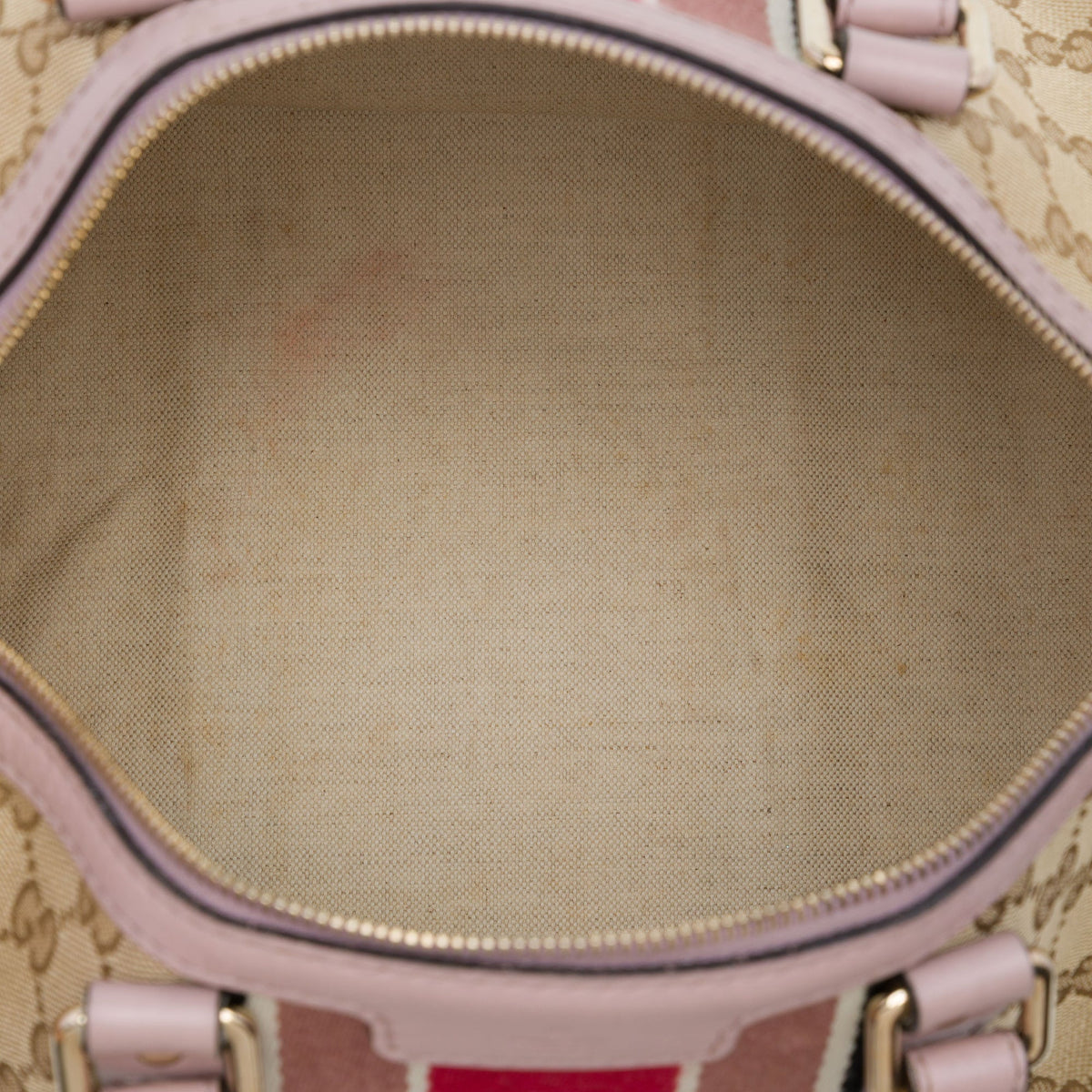 Gucci Medium GG Canvas Web Joy Boston Bag