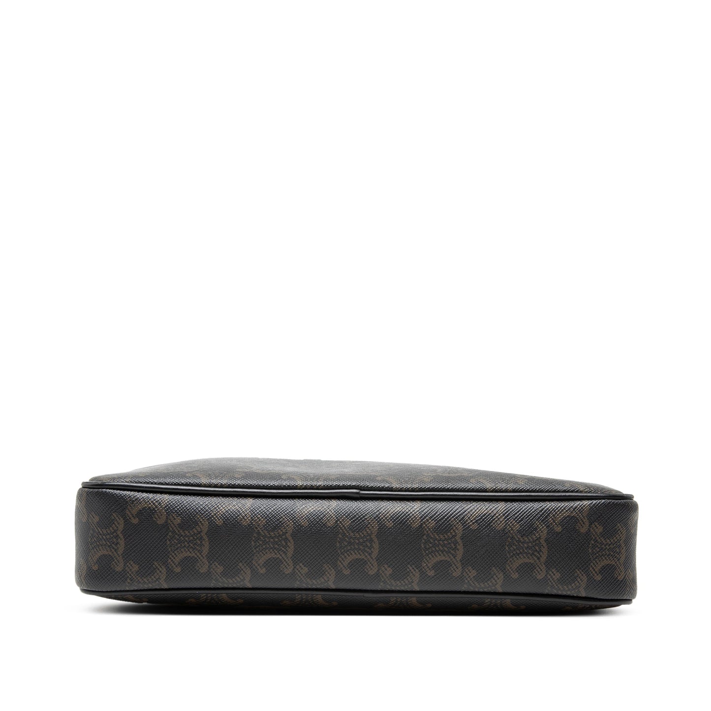 Celine Medium Triomphe Coated Canvas Logo Crossbody