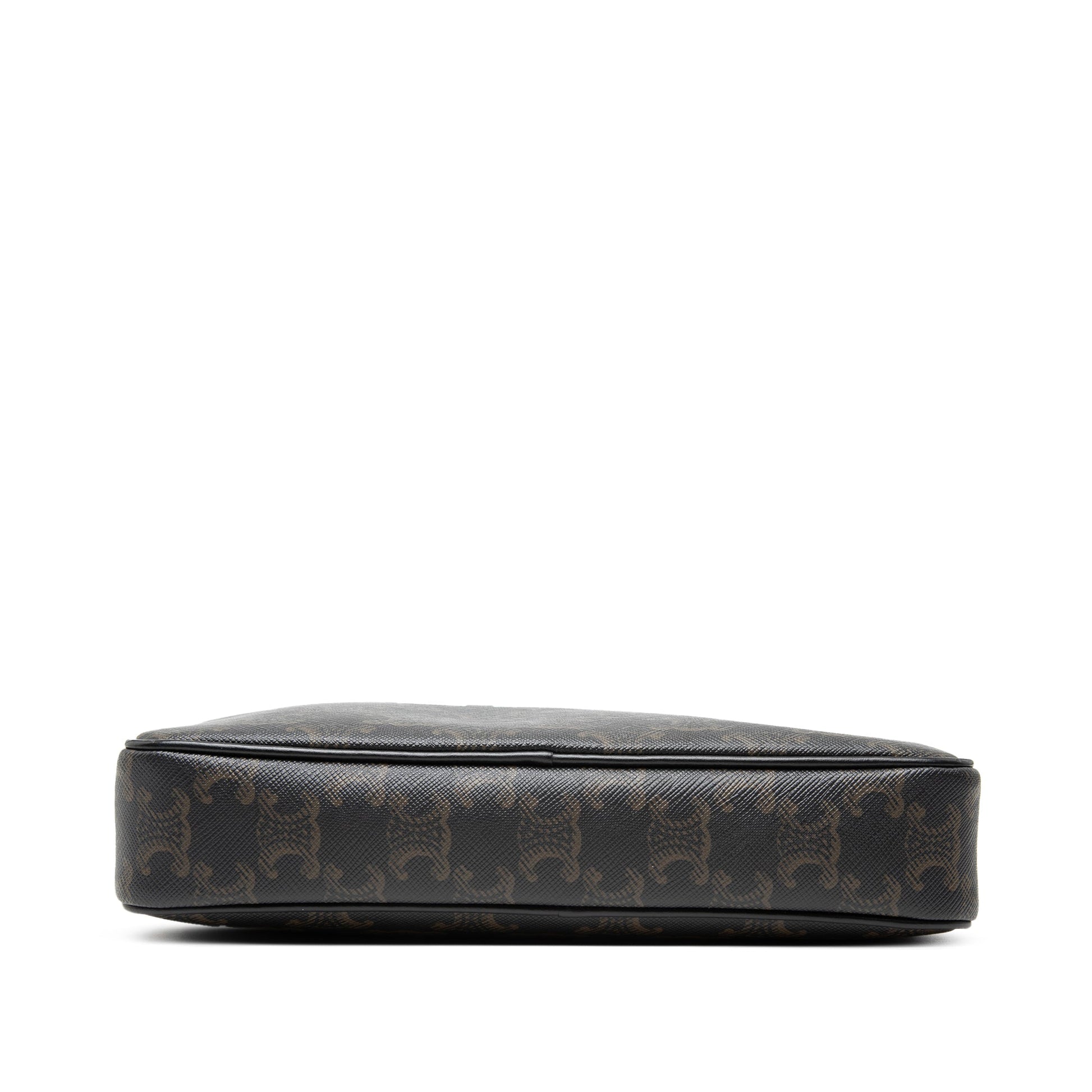 Celine Medium Triomphe Coated Canvas Logo Crossbody
