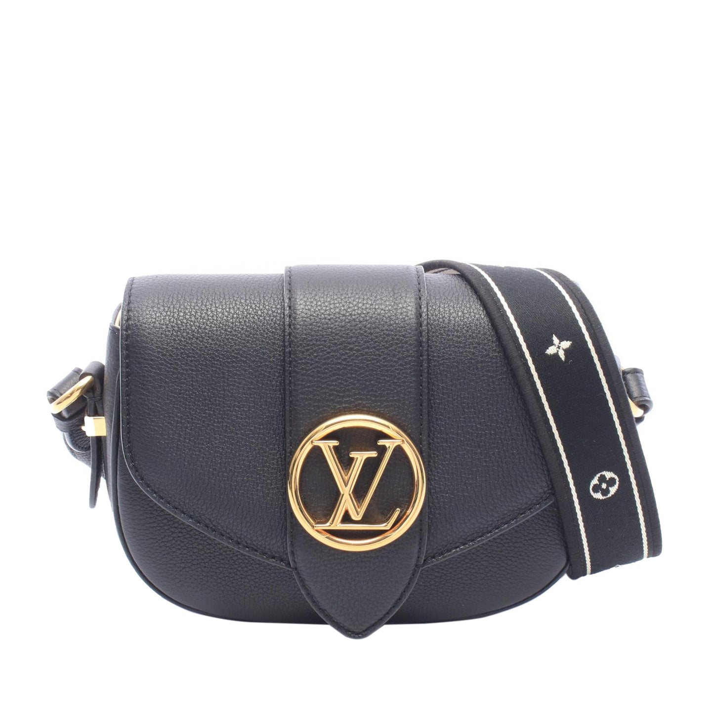 Louis Vuitton Grained Calfskin LV Pont 9 Soft PM