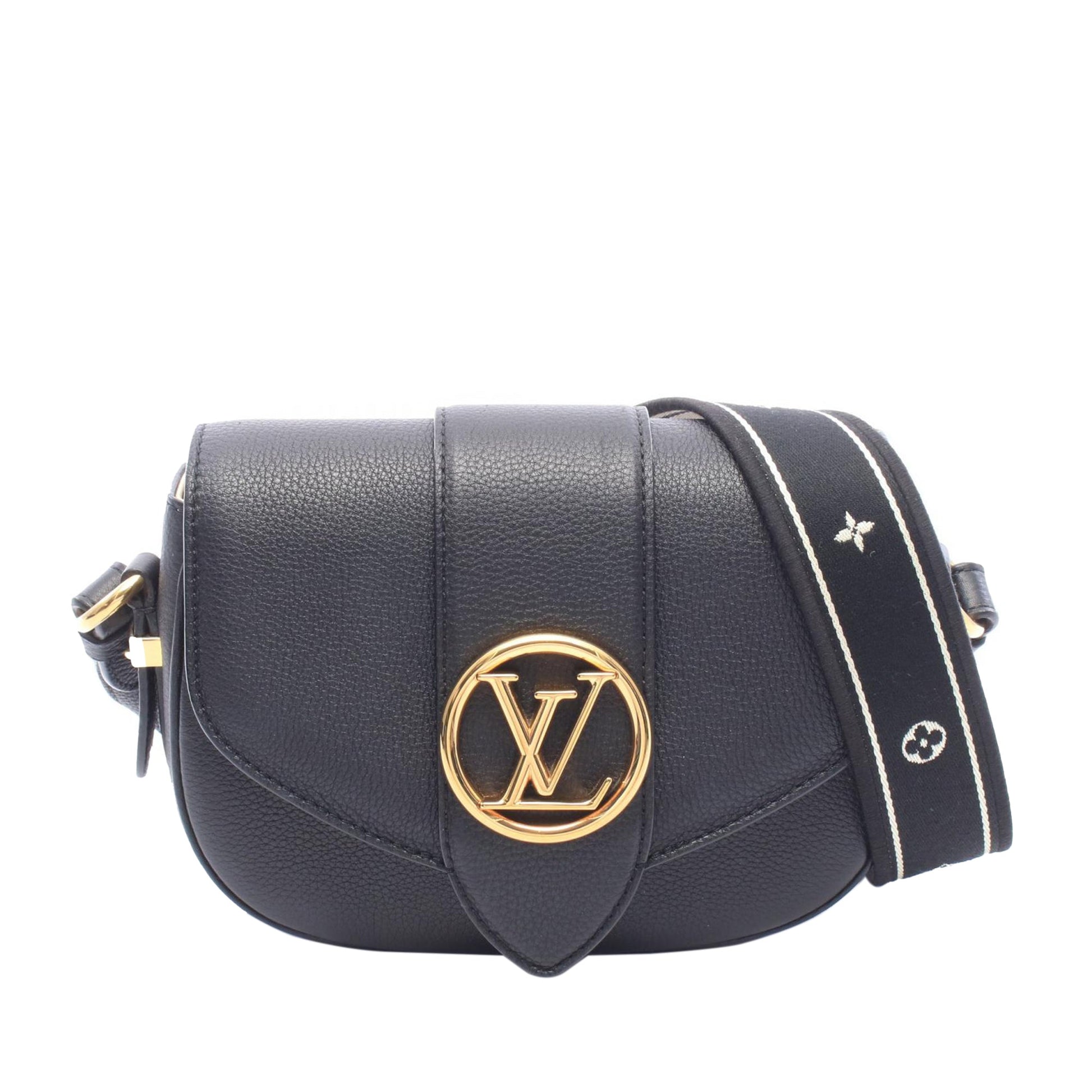 Louis Vuitton Grained Calfskin LV Pont 9 Soft PM
