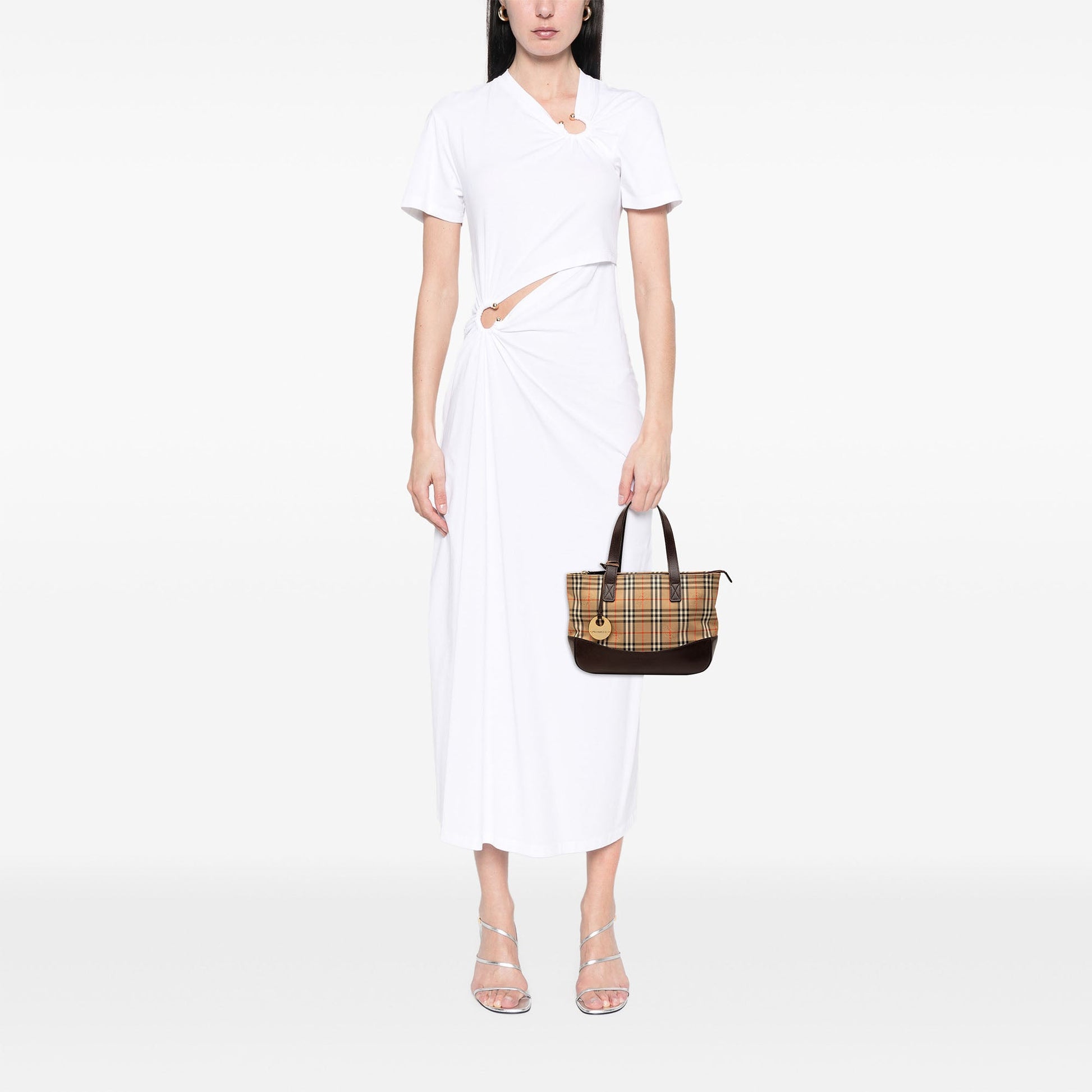 Burberry Haymarket Check Canvas Tote