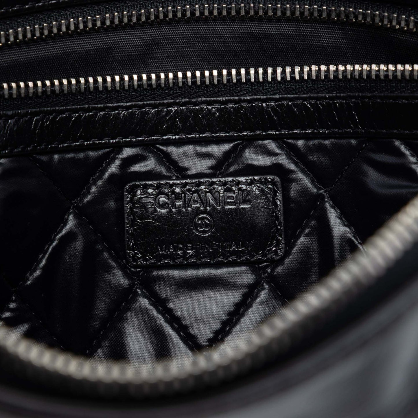 Chanel Distressed Calfskin Je Ne Suis Pas En Solde Clutch