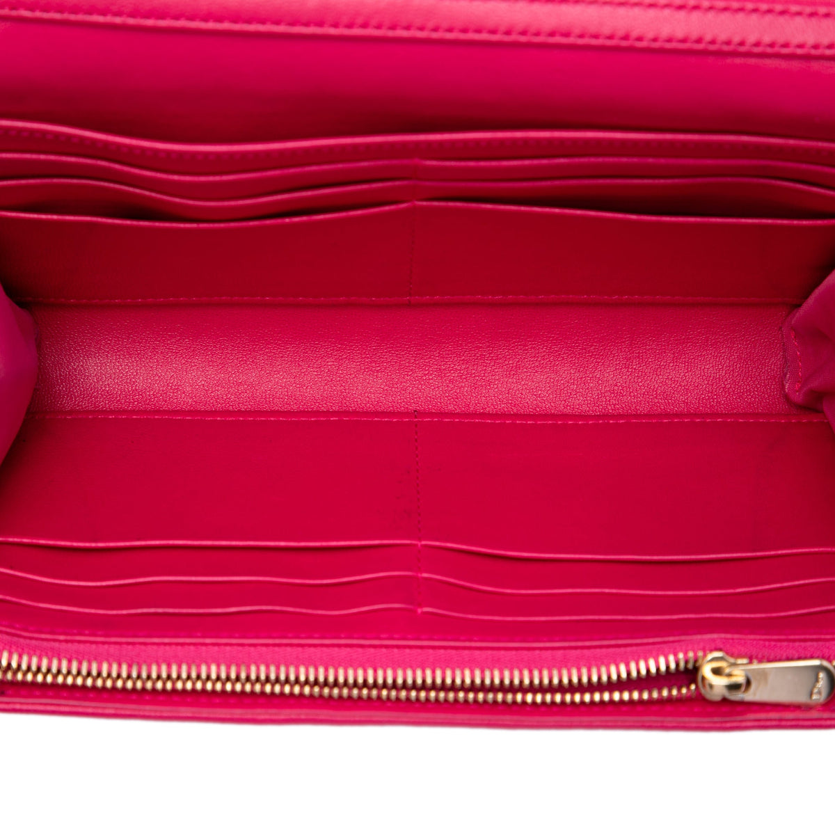 Dior Lambskin Cannage Lady Dior Wallet On Chain