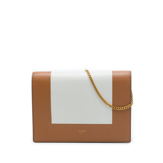 Celine Leather Frame Wallet on Chain